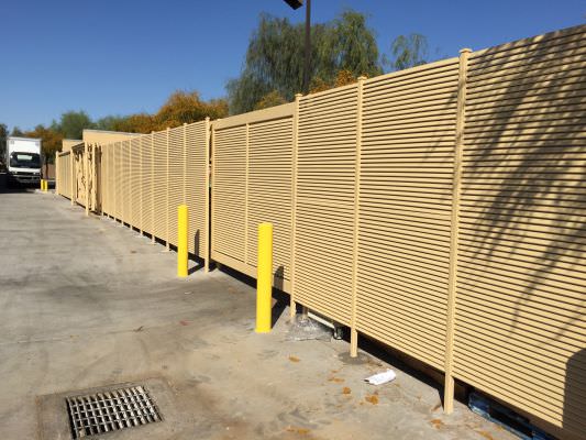 FIXED LOUVER STEEL SECURITY FENCE