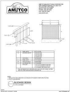 Blockade CAD Drawing