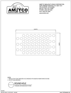 Perforated CAD Drawing