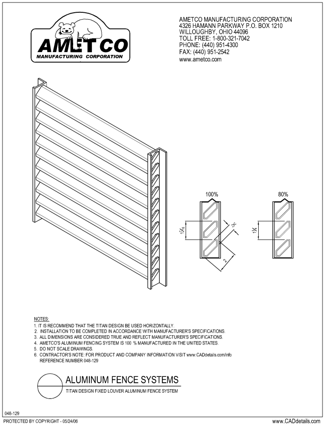 Titan Design Aluminum Fence