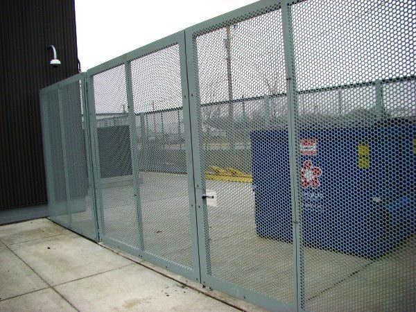 PERFORATED ALUMINUM FENCE AT LORAIN COMMUNITY COLLEGE 003