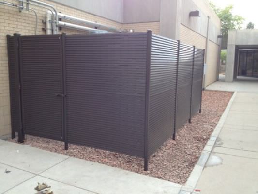 FIXED LOUVER STEEL EQUIPMENT ENCLOSURE