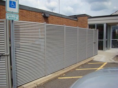 GALVANIZED STEEL FENCE