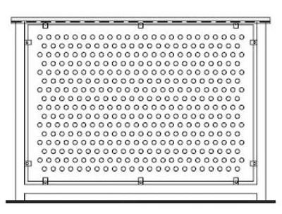PERFORATED ALUMINUM FENCE